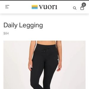 NWOT Vuori daily legging